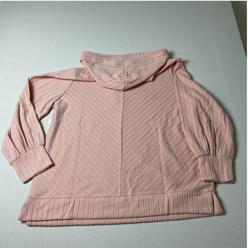 Nine West Womens Size XXL Long Sleeve Cozy Tunic Pink Hoodie - Picture 2 of 10